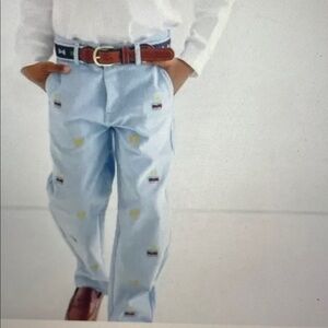 The Beaufort Bonnet Co boys embroidered corduroy pants sz 12